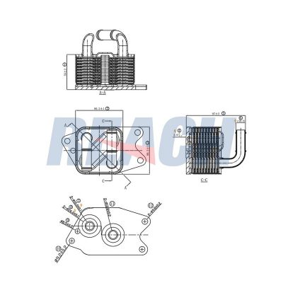 Motor Yağ Soğutucu  Volkswagen Polo IV (9N3)(04.2005->2009)  FITPART FIT04010040W