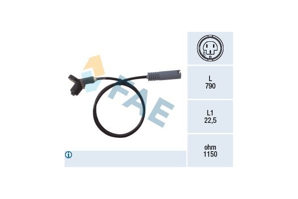 Abs Sensörü Arka Sağ veya Sol FAE 78017