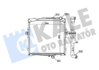 Su Radyatörü  KALE 362835  164000G020 22374735 7422062510 7423292918 7485013540 7485013643 7485019540 7485019643 7485021960