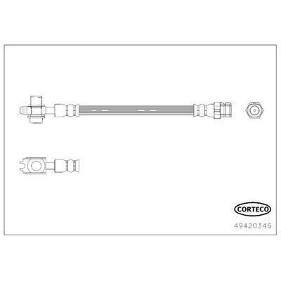 Fren Hortumu Arka Sağ veya Sol SWAPP 41241