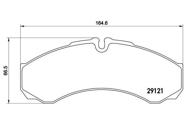 Fren Disk Balata Ön veya Arka Iveco Daily Şasi (Kasasız)(1999->)  BREMBO P A6 017