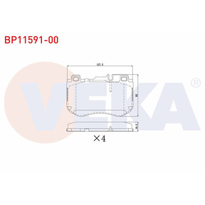 Fren Disk Balata Ön VEKA BP11591-00