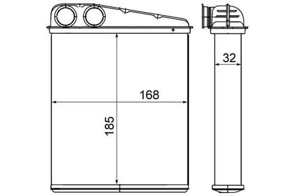 Kalorifer Radyatörü  MINI Paceman (R61)(2012->)  MAHLE AH 8 000S