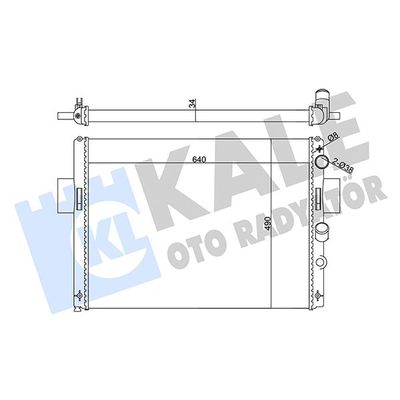 Su Radyatörü  Renault Megane I Cabriolet (EA0)(08.1995->)  KALE 356145