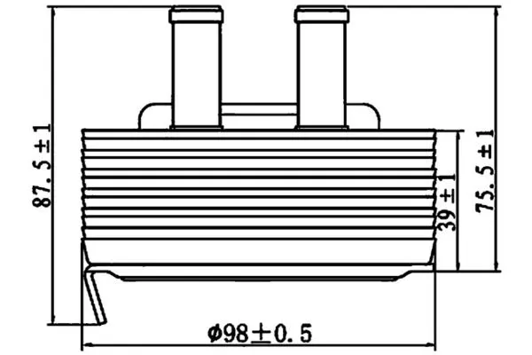 Motor Yağ Soğutucu  Nissan Navara NP300 Pickup (LCD22)(01.2008->)  MAHLE CLC 197 000S