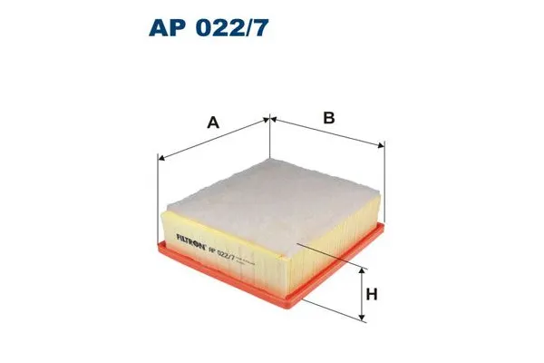 Hava Filtresi  Jeep Renegade (BU)(2014->)  FILTRON AP 022/7