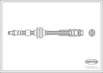 Fren Hortumu Arka Sağ veya Sol MARGO 2730021  1387272 1309224 3M512282EC 3M512282ED