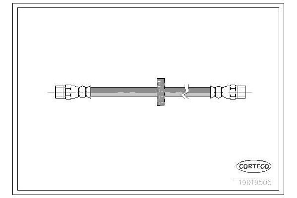 Fren Hortumu Ön Sağ veya Sol Audi 200 Sedan/Avant (447)(08.1983->)  CAVO C901 023A