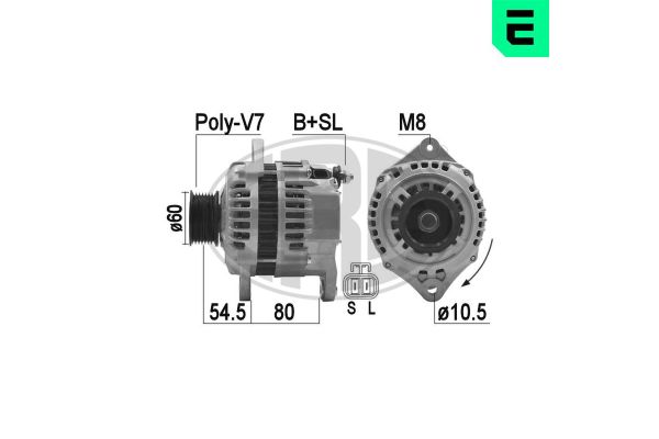 Alternatör  Isuzu D-Max (2007->)  ERA 209473A