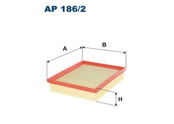 Hava Filtresi  FILTRON AP 186/2  5243186 5243 186 DS739601AC DS73-9601-AC