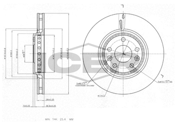 Fren Disk Ayna Ön Sağ ve Sol BOSCH 0 986 479 S94  402060003R 402064155R 8660001234 402065646R