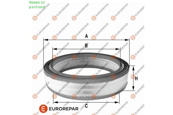 Hava Filtresi  Renault Clio I Faz I / II (B/C57)(01.1991->)  EUROREPAR 1680342780
