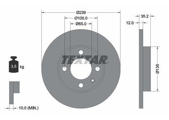 Fren Disk Ayna Ön Sağ ve Sol EUROREPAR 1618866880  1618866880 171615301 175615301 321615301 839615300 839615301 839615301E L321615301 ZBA615301