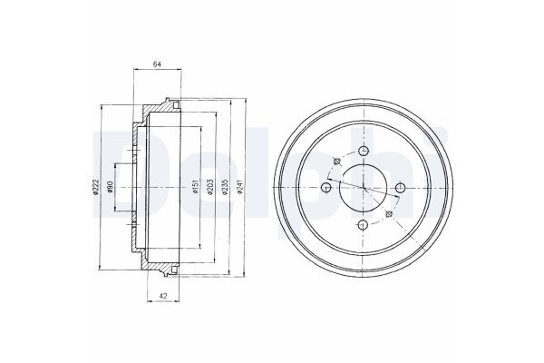 Kampana Arka Sağ veya Sol DELPHI BF485