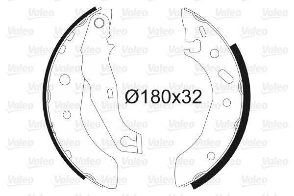 Fren Pabuçlu Balata Arka Ford Fiesta (DX)(2000->)  VALEO 562635