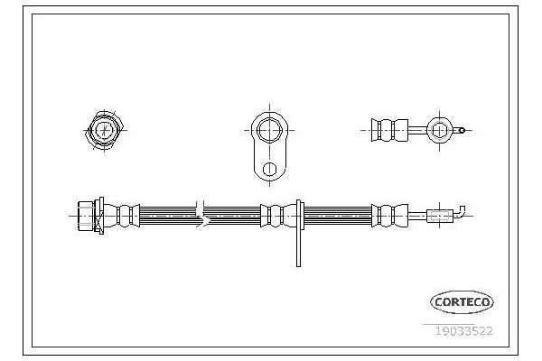 Fren Hortumu Ön Sağ veya Sol SVAC 76-0115