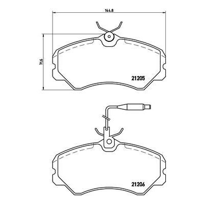 Fren Disk Balata Ön BREMBO P 23 023