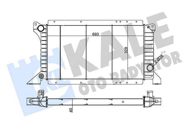 Su Radyatörü  FORD ORJINAL 99VT8005AA