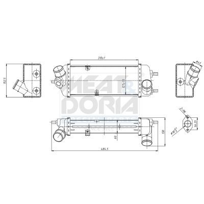 Turbo Radyatörü  Kia Rio (JB)(2005->)  MADE IN TAIWAN 595-4835