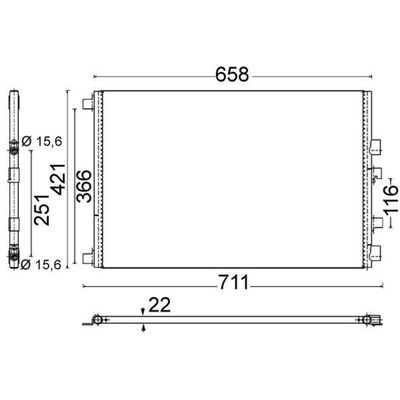 Klima Radyatörü  MAHLE AC 701 000S