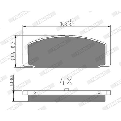 Fren Disk Balata Arka SWAPP 44353