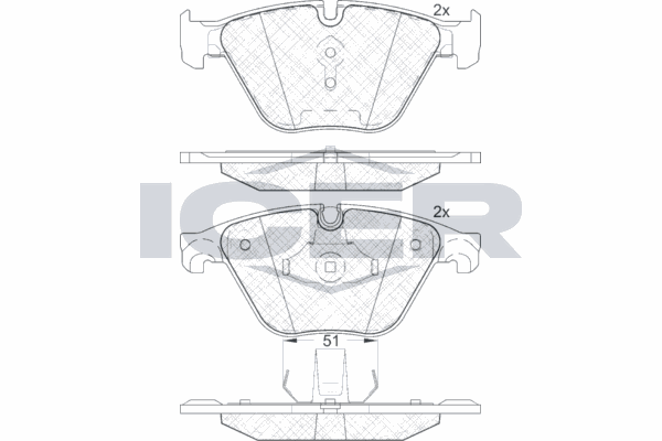 Fren Disk Balata Ön BMW 5 Serisi Sedan (F10)(08.2010->)  KALE BALATA 24688 192 05 MSH KD11