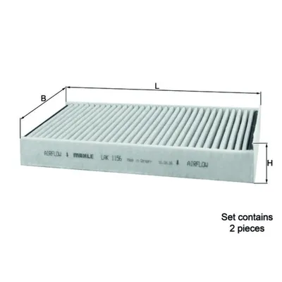 Polen Filtresi  BMW X2 Serisi (F39)(11.2017->)  MAHLE LAK 1156/S