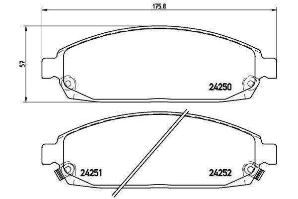 Fren Disk Balata Ön BREMBO P 37 010