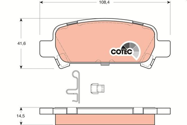 Fren Disk Balata Arka Subaru Legacy 4 Kapı/ Combi (SW)(B12/BE/BH)(1999->)  TRW GDB3223