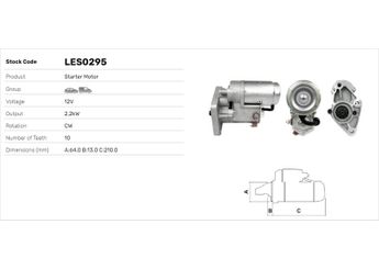 Marş Dinamosu  LUCAS ELEKTRIK LES0295  361004X210 36100-4X210 361004X211 36100-4X211