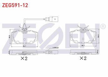 Fren Disk Balata Arka ZEGEN ZEG591-12   7D0698451B 7D0698451C 7D0698451F 1345339 5M212M008BB 5M21-2M008-BB YM212M008BA YM21-2M008-BA 1133448 1386603 7D0 698 451 F 7M3698451D 7M3 698 451 D 7M3698451F 7M3 698 451 F 7D0 698 451 C 7D0 698 451 B