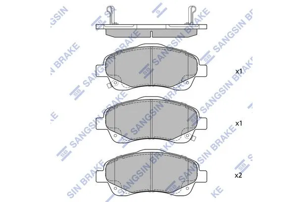 Fren Disk Balata Ön Toyota Avensis Combi (T27)(2008->)  SANGSIN SP1576