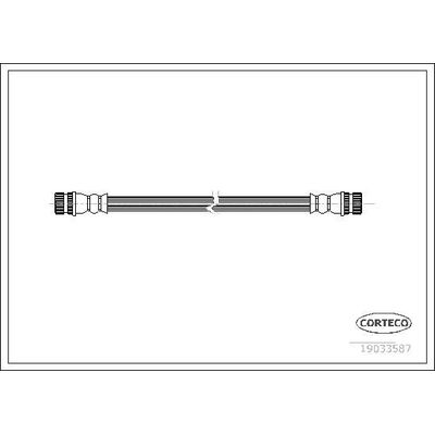 Fren Hortumu Arka Sağ veya Sol Mitsubishi Colt 5 Kapı (Z30)(2008->)  CORTECO 19033587