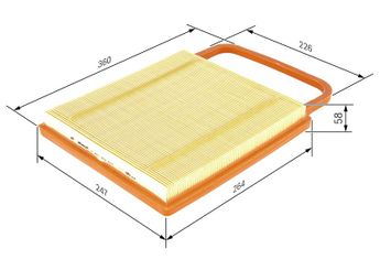 Hava Filtresi  BOSCH 1 457 433 574  3D129620 03D129620 30129620 030129620