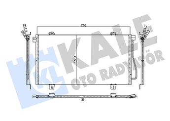Klima Radyatörü  KALE 345560  7701052120 2765000QAF 27650-00QAF 77 01 052 120