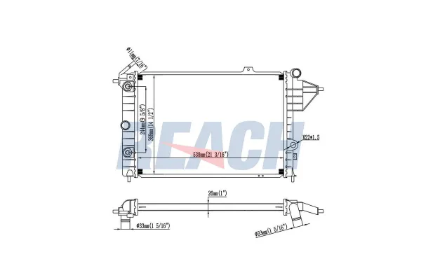 Su Radyatörü  Opel Vectra A (1988->)  MGA 80638