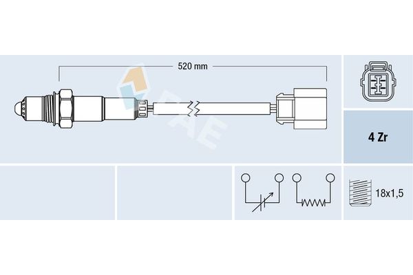 Oksijen (Lambda) Sensörü  FAE 77318