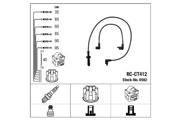 Buji Kablosu  Peugeot 605 (08.1989->)  PSA ORJINAL 5967H2
