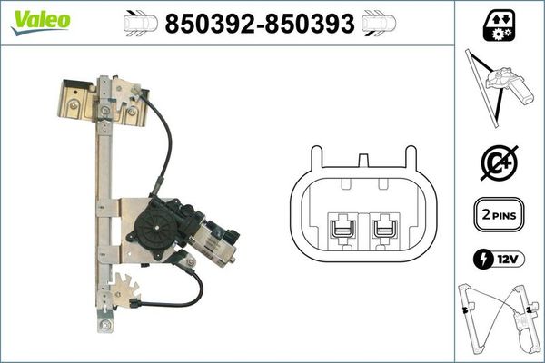 Cam Krikosu Arka Sol VALEO 850392