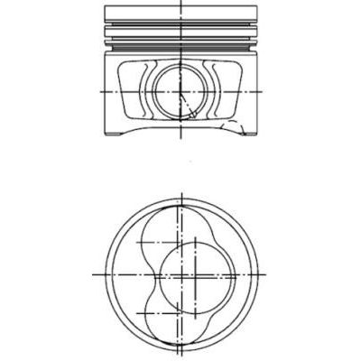 Piston (81.01MM-STD)  KOLBENSCHMIDT 40408600