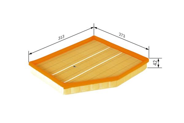 Hava Filtresi  BMW 5 Serisi Sedan (E60)(2003->)  BOSCH 1 457 433 101