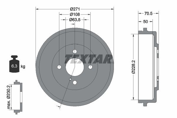 Kampana Arka Sağ veya Sol Ford Transit Courier (C4A)(2013->)  MAHER 03830