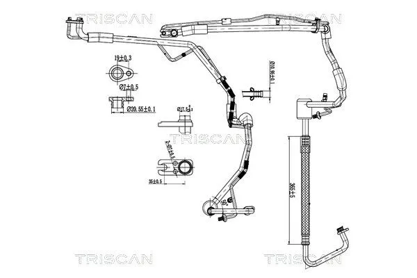Klima Hortumu  PSA ORJINAL 6460VE