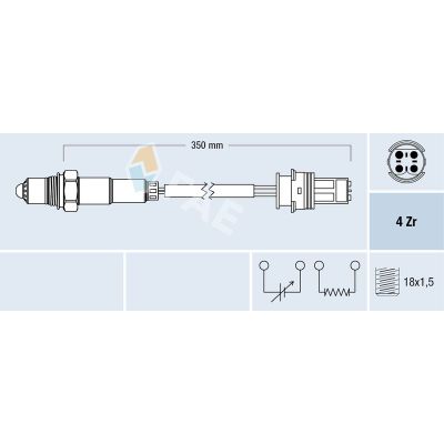 Oksijen (Lambda) Sensörü  Mercedes S -Serisi 4 Kapı (BM 220)(07.1998->)  FAE 77272