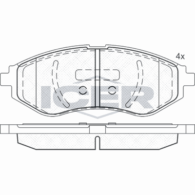Fren Disk Balata Ön CARRINGO 55025