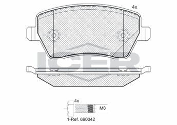Fren Disk Balata Ön KALE BALATA 23973 174 04 ANS KD13  410608481R 7701208422 41020AX625 410604775R 41 06 047 75R 41 06 084 81R 8660004726 86 60 004 726 8671016692 86 71 016 692 8200432336 8.200.432.336 8450108101 410601817R 41 06 018 17R 4154210510 415 421 05 10 4106000Q0K 41060-00Q0K 41060AX601 41060-AX601 41060AX625 41060-AX625 41083AX626 41083-AX626 D1060AX60A D1060-AX60A D1060AX61A D1060-AX61A D1060AX61F D1060-AX61F D1060BH40A D1060-BH40A D1060BH4VA D1060-BH4VA 410604076R 41 06 040 76R 77 01 208 422 7701209164 77 01 209 164