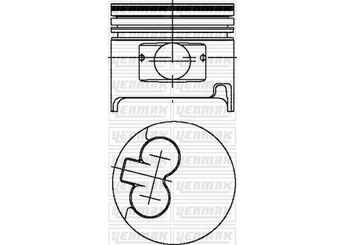 Piston (92.00MM-STD)  YENMAK 31-03992-000  1310154070 13101-54070