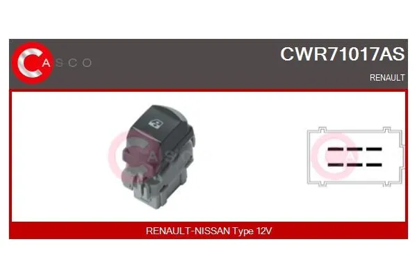 Cam Açma Düğmesi Ön Sağ Renault Megane II HB (10.2002->)  MGA 31156