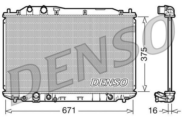 Su Radyatörü  DENSO DRM40018