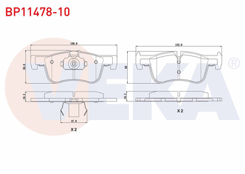 Fren Disk Balata Ön VEKA BP11478-10  